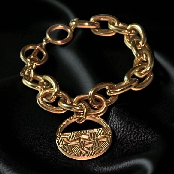 T Tahari Madison Python Charm Link Bracelet - Picture 2 of 3